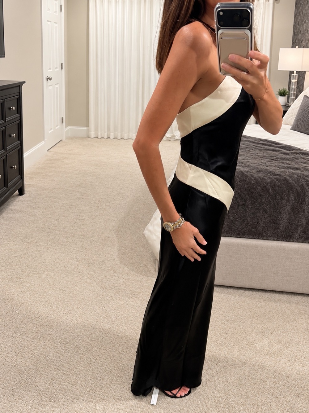 Reformation-Jillian Silk Halter Gown-NWT - Picture 2 of 8